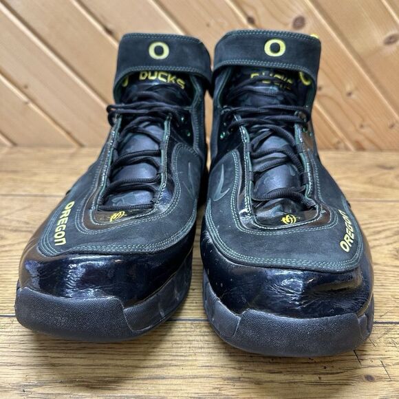 Nike Air Huarache Elite PE Oregon Ducks Away CFM Sample Promo 2006 Size 17 - Picture 7 of 15